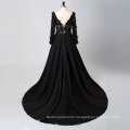 Custom Made Sexy Girls Formal Party Gown Long Sleeves Detached Trains